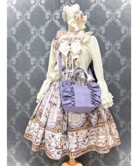 尾州ロリィタ／おリボンFRILL BAG（サマーライラック）