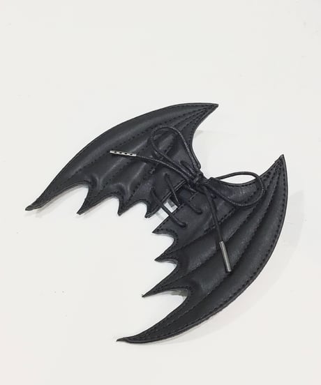 ATELIER-PIERROT／ “Nocturnal Grave” Batwing Mended Shoes (ブラック）S〜XLの4サイズ