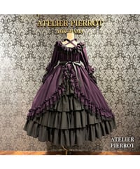 ATELIER-PIERROT／ Nocturne Noir Dress（パープル）