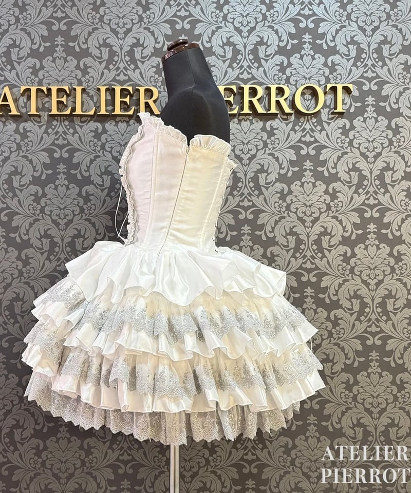 ATELIER-PIERROT／Mini Corset Dress (シルバーレースver)ホ
