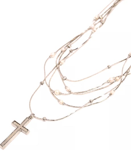 Sheglit／"Holy"クロスレイヤーネックレス