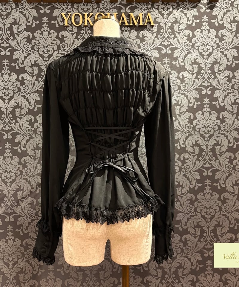 【Valléelys】ヴァレリスDreamsLadderLace Blouse Vallée lys／Dreams Ladder Lace Long Sleeved Blou