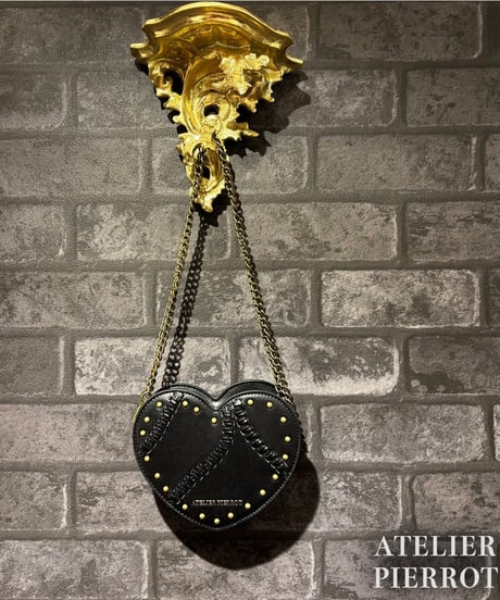 ATELIER-PIERROT／Mended Heart Shoulder Bag（ブラック）