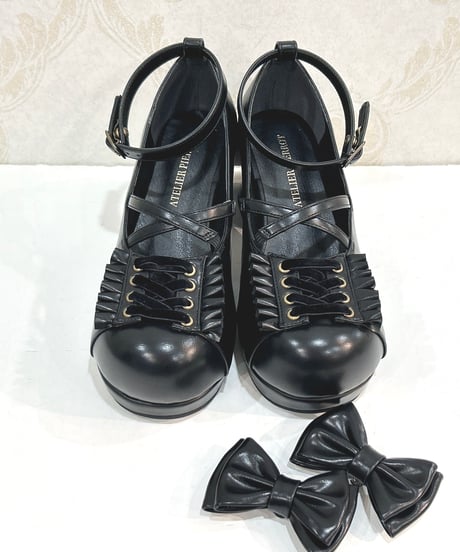 ATELIER-PIERROT／ Enchanted Corset Pumps（ブラック）S〜XLの4サイズ