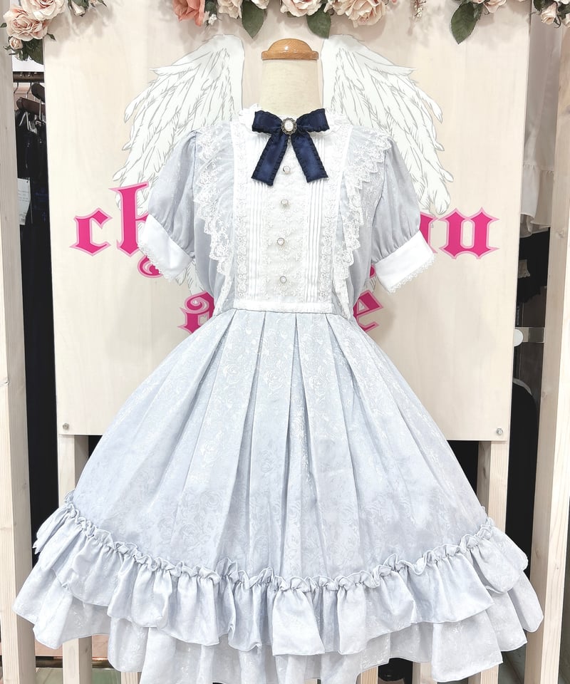 ローズジャガードワンピース　ピナ・スイートコレクション Pina sweetcollection/ローズジャガードワンピース（ワイン
