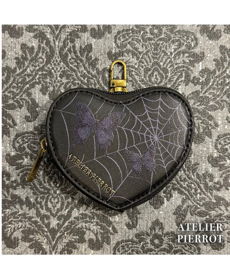 ATELIER-PIERROT／ Pochette a la carte Series 　Coin Purse~Heart~（ブラック）