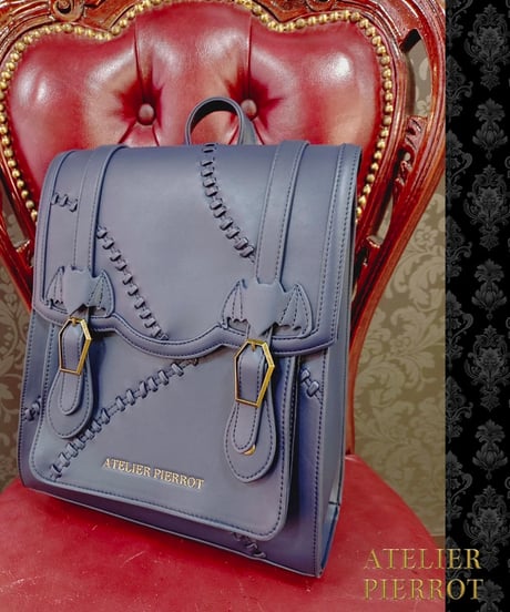 ATELIER PIERROT ／“Nocturnal Grave”Mended Satchel（ネイビー）