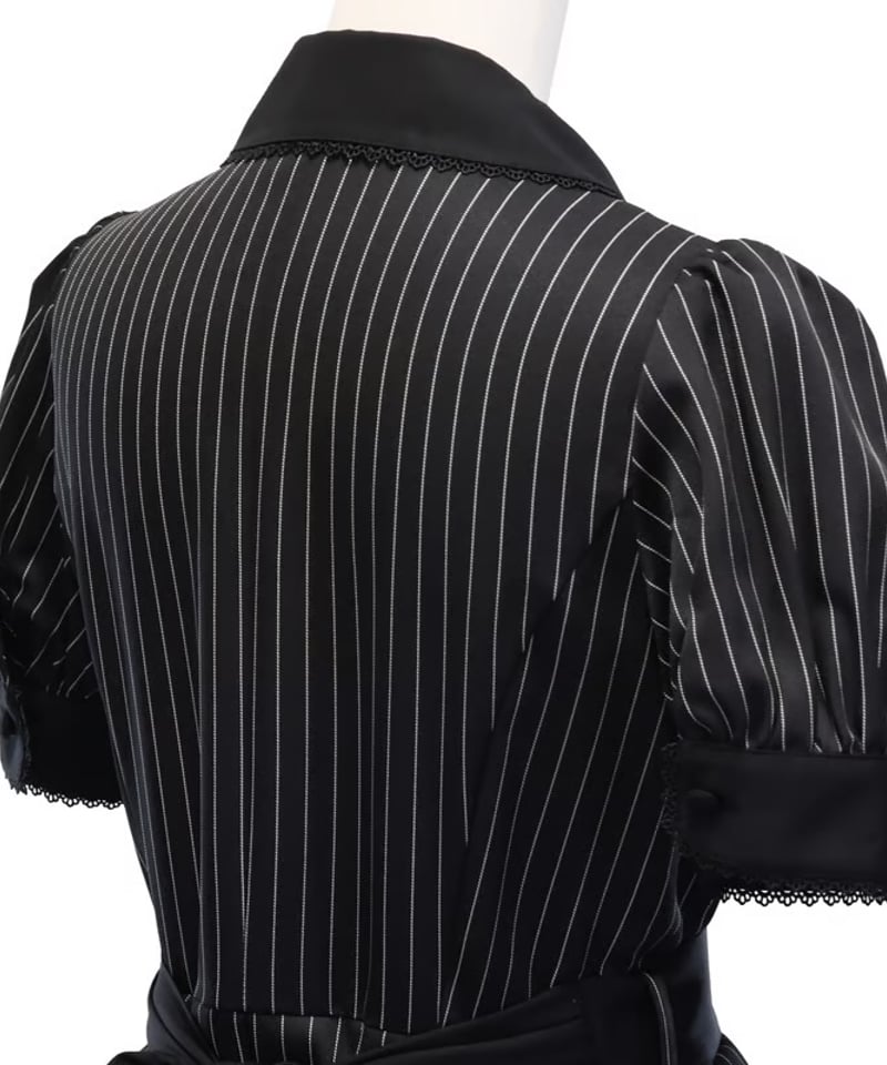 Sheglit／ストライプパフワンピース（ブラック） | chou chou ange online 