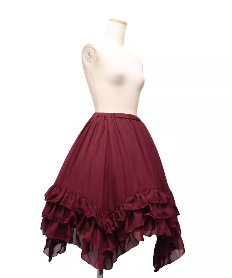 ATELIER BOZ /LAPIN AGILL スカート　フリル　ワインレッド qrt4KzfnbOn3yjIln6m4JuiQ5MkSWa