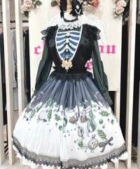 Vallée lys／“Pivoine”Frill Skirt（Wine） | chou ch