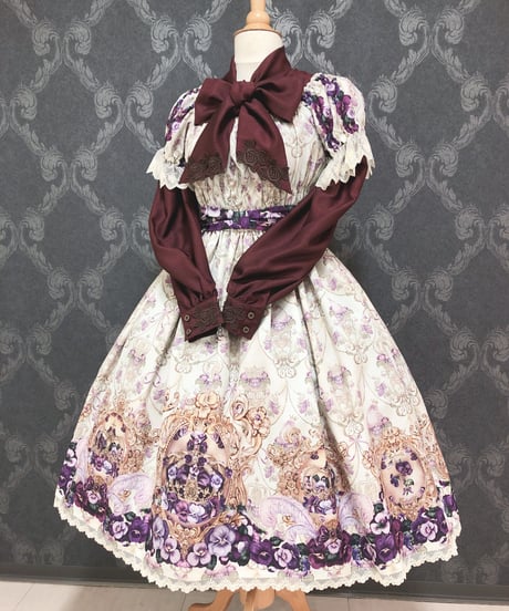 アンシャンテリックアンシャンテリー　お城柄ワンピース　ピンク CATEGORY アンシャンテリックアンシャンテリー/Enchantlic