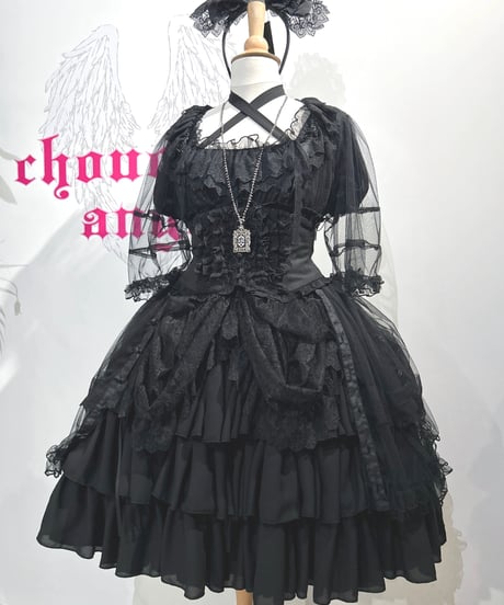 Vallée lys／Nocturne Sheer Tulle Dress（ブラック）