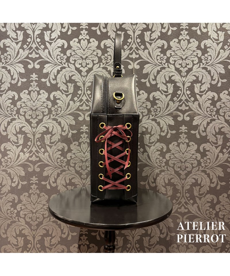 ミュージシャン ATELIER PIERROT Iron Gate Coffin Bag ATELIER-PIERROT／ Iron Gate Coffin Bag（ボルドー×ゴールド