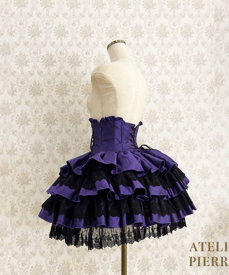 ATELIER-PIERROT／Mini Corset Skirt（パープル） | chou