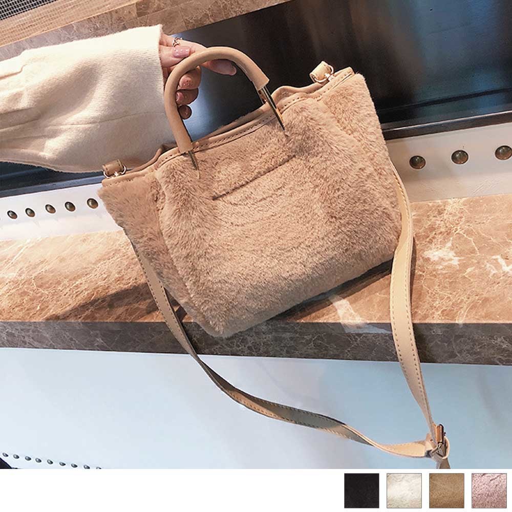ファー　トートバッグ　ショルダー　ファスナー開閉 fit=scale-down,w=1200