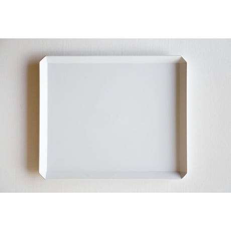 TY Square Plate / Plain Gray /  270