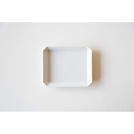 TY Square Plate / Plain Gray /  130