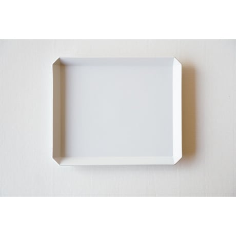 TY Square Plate / Plain Gray /  200