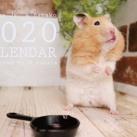 【送料無料】2020年『Cheese Jr&Batako』壁掛けカレンダー