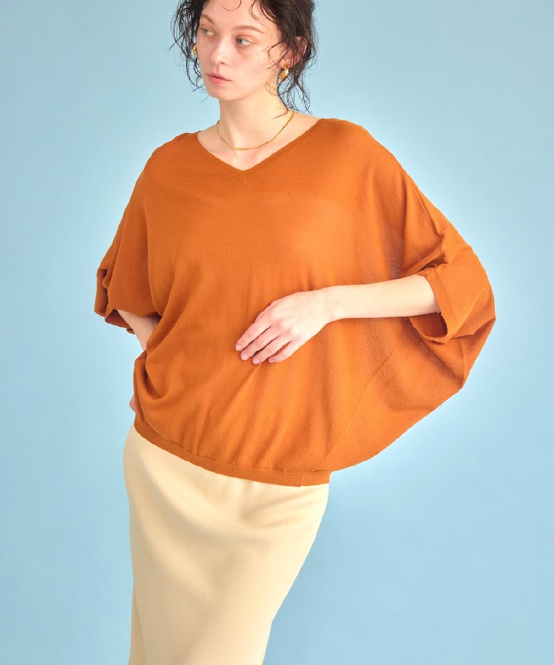 ポンチョ型2wayニットpullover 256103 2504a | BlueOn ポンチョ型2wayニットpullover 256103 2504a | BlueOn