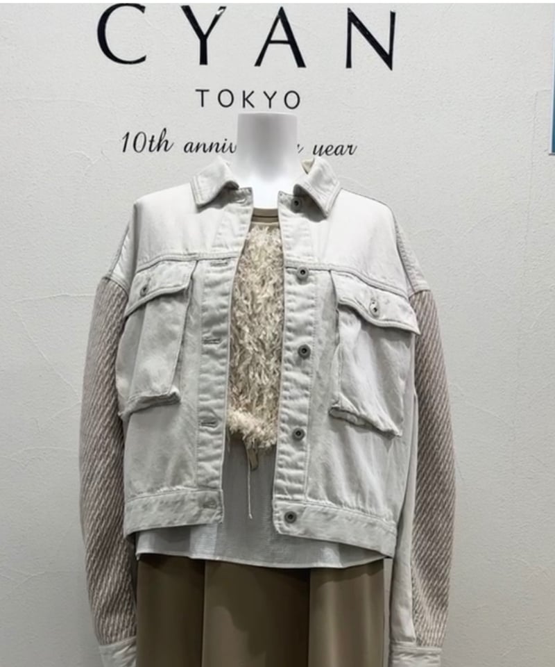 CYAN tokyo シアントーキョー 25春夏ご予約】 ツイードコンビ CYAN tokyo シアントーキョー 25春夏ご予約】 ツイードコンビ
