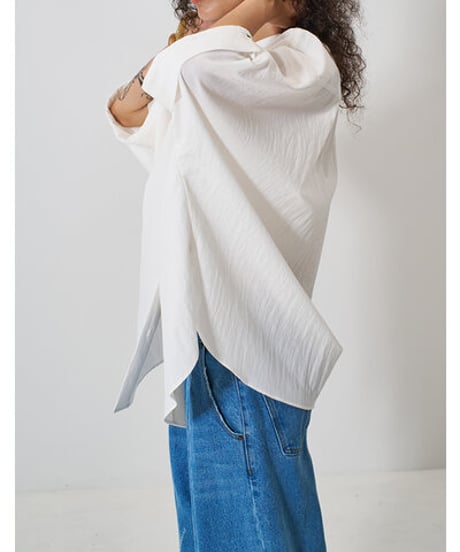 ROUND FORM SHIRT  （setup対応）   【yenn  イエン　25春ご予約】　Y261-11005    2602abc-039