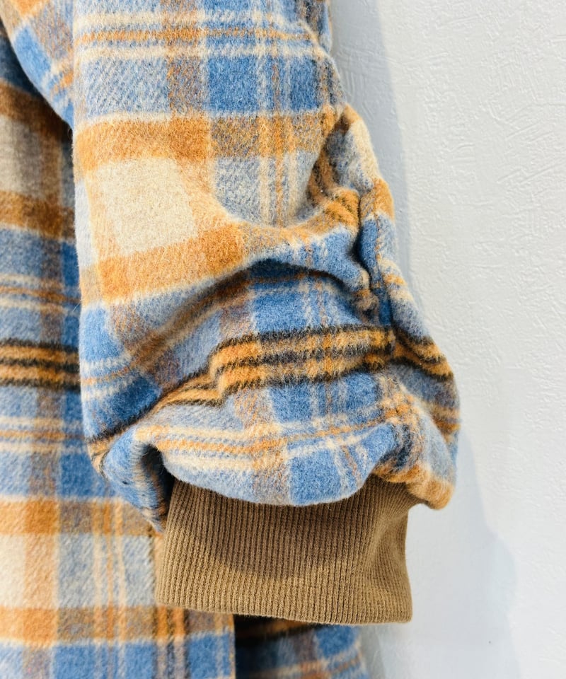 ウールチェックオーバーPコート 307149 | BlueOnionStore ウールチェックオーバーPコート 307149 | BlueOnionStore