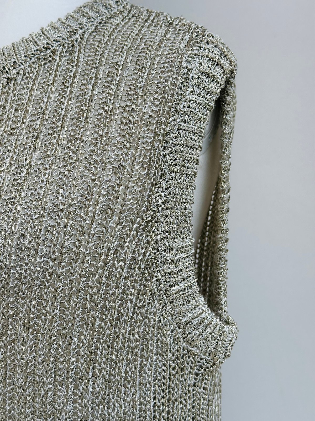 metallic knit vest MG KN - 25023 - S | BlueOnio