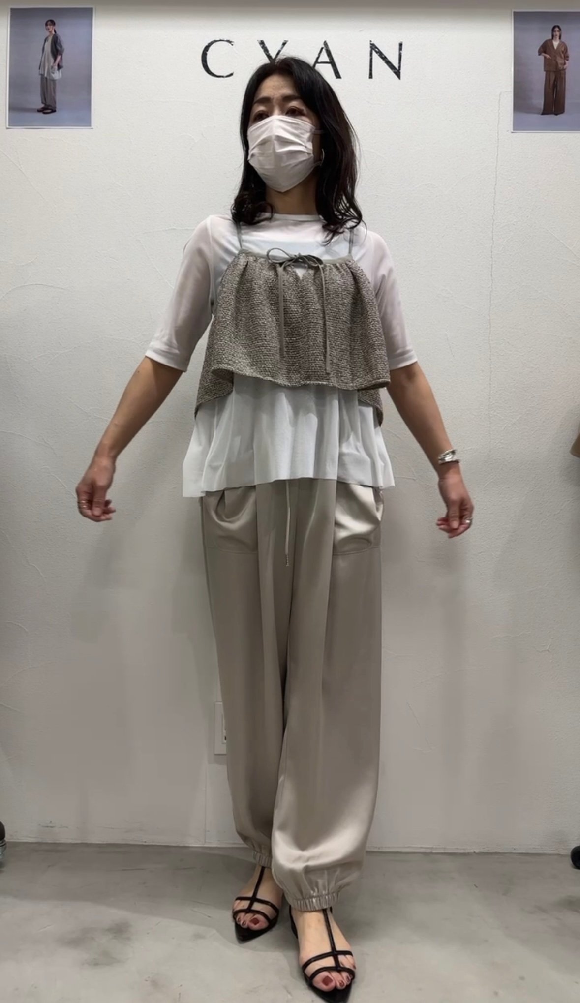 CYAN tokyo シアントーキョー 25春夏ご予約】 メッシュツイード CYAN tokyo シアントーキョー 25春夏ご予約】 メッシュツイード
