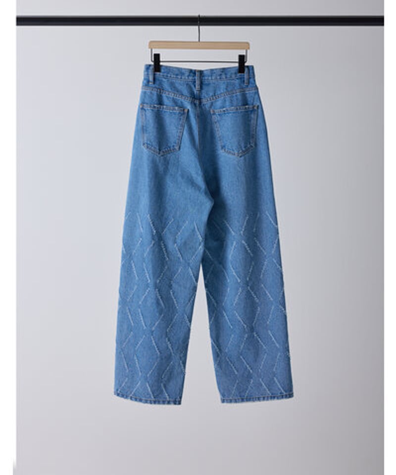 LASER CUT WIDE DENIM 【yenn イエン 25春ご予約】 Y261