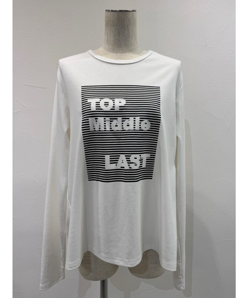 CYAN tokyo シアントーキョー 25秋冬ご予約】 バックギャザーロゴL/S T