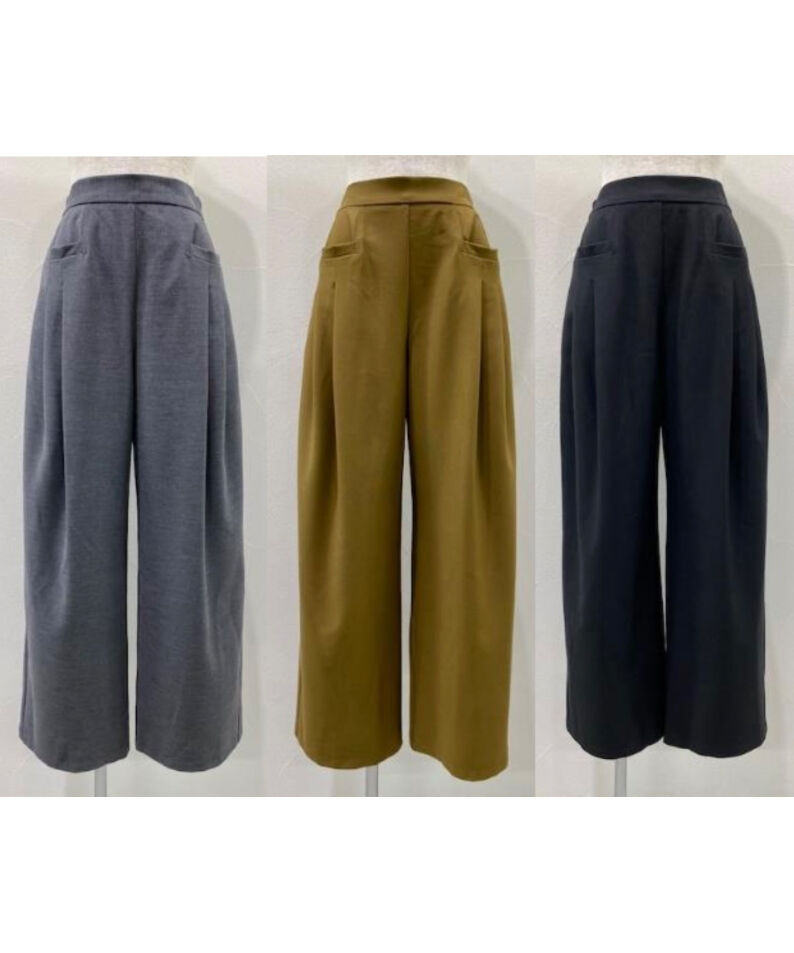 スクウェアポケット2タックワイドパンツ 307145 | BlueOnionStore スクウェアポケット2タックワイドパンツ 307145 | BlueOnionStore