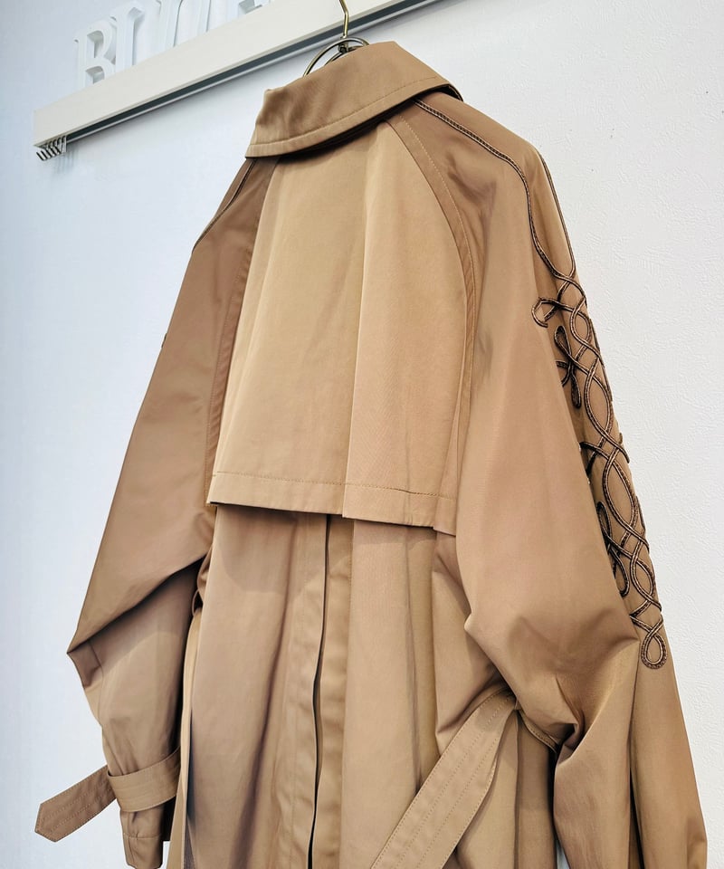 MARGAUX マルゴー 24春ご予約】 Cord Embroidery TrenchC