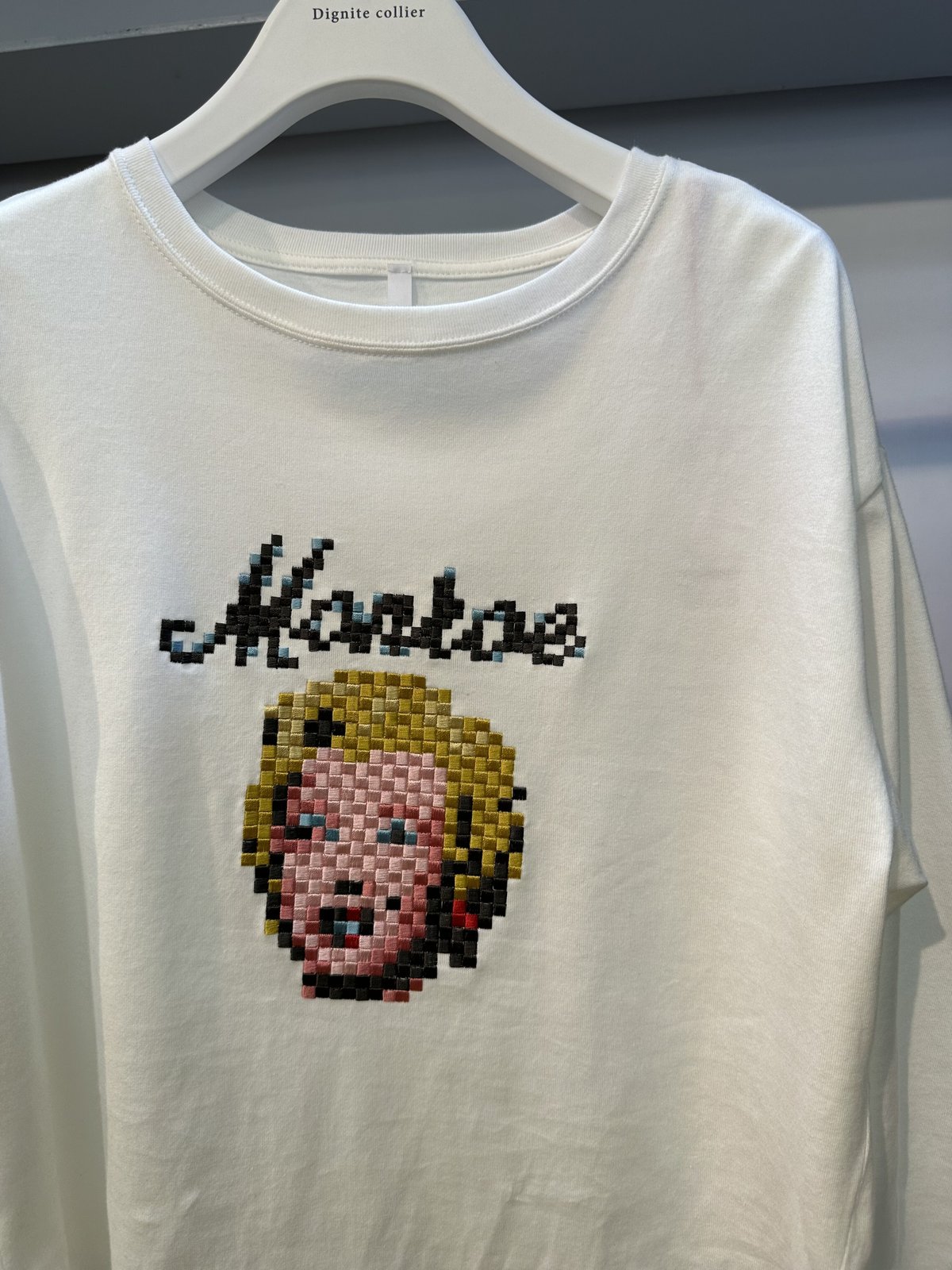 春早割 モザイク刺繍（モンロー）ロンTee 809004 | BlueOnionStore トップス