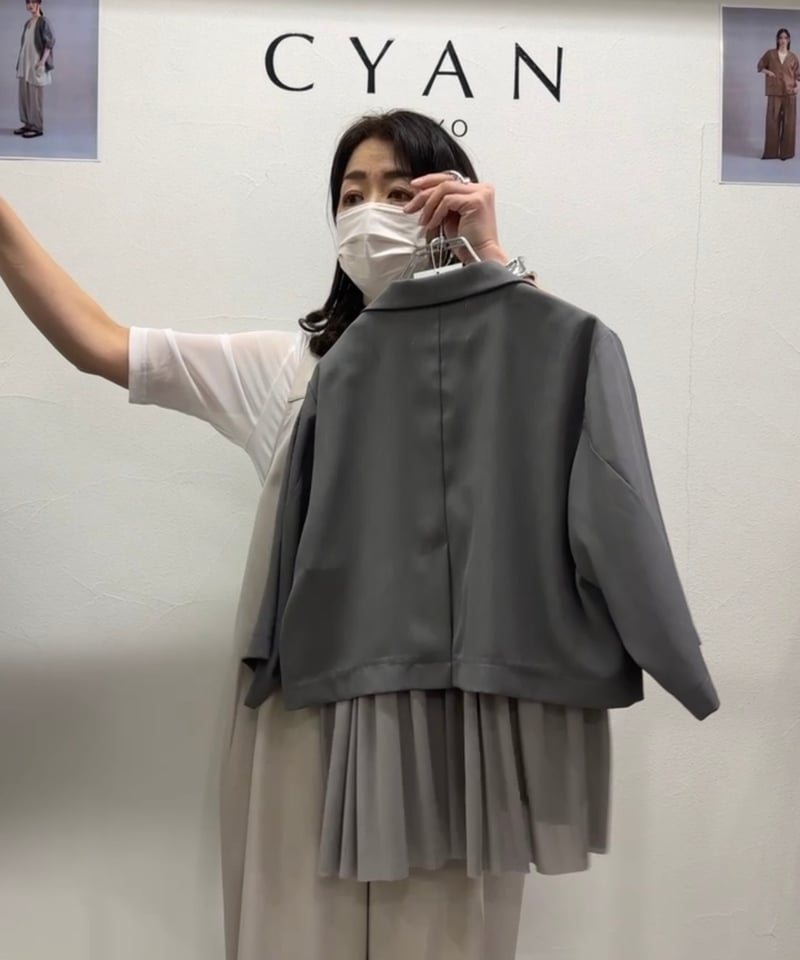 CYAN tokyo シアントーキョー 25春夏ご予約】 バックギャザー CYAN tokyo シアントーキョー 25春夏ご予約】 バックギャザー