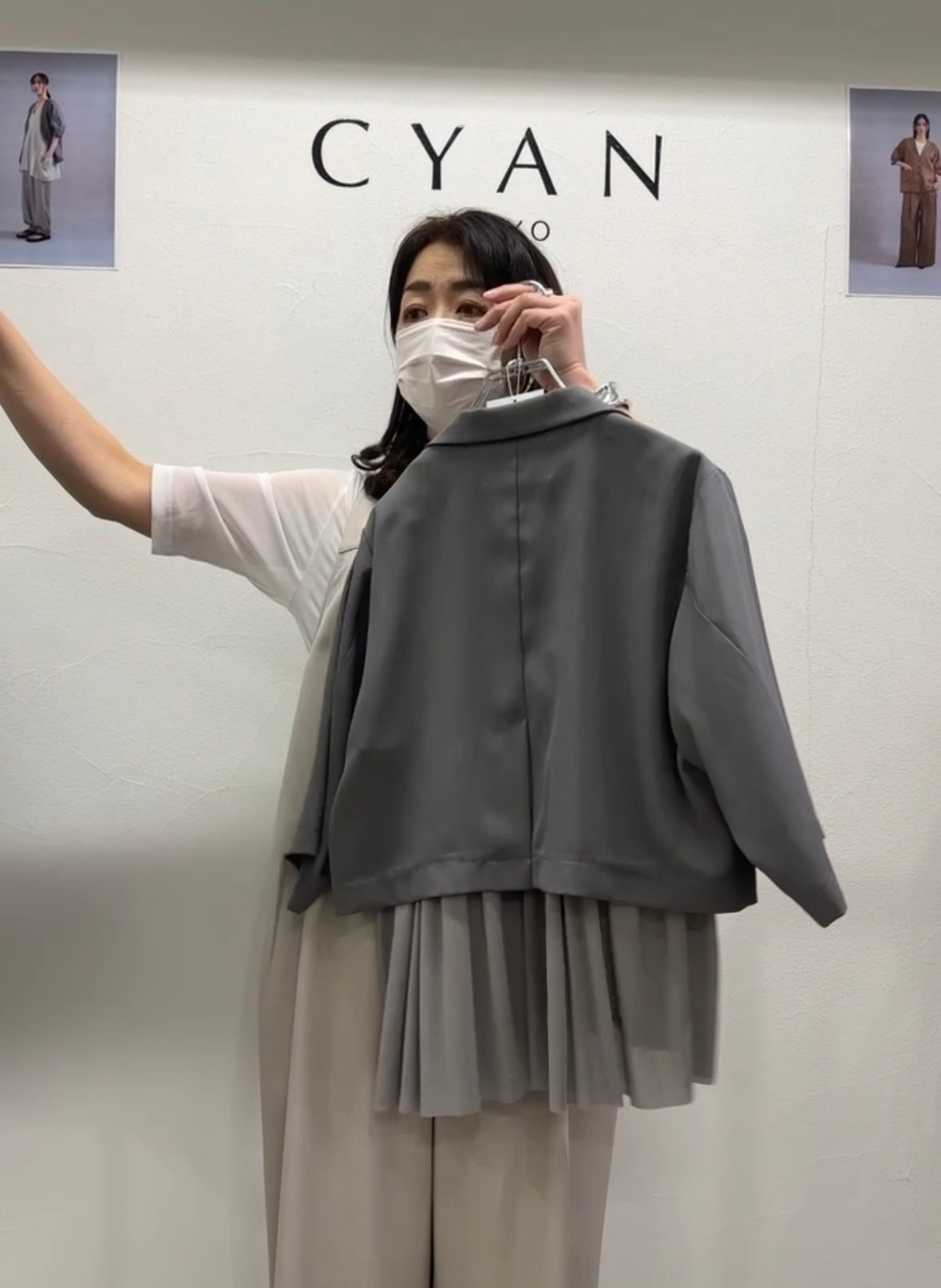 CYAN tokyo シアントーキョー 25春夏ご予約】 バックギャザー CYAN tokyo シアントーキョー 25春夏ご予約】 バックギャザー
