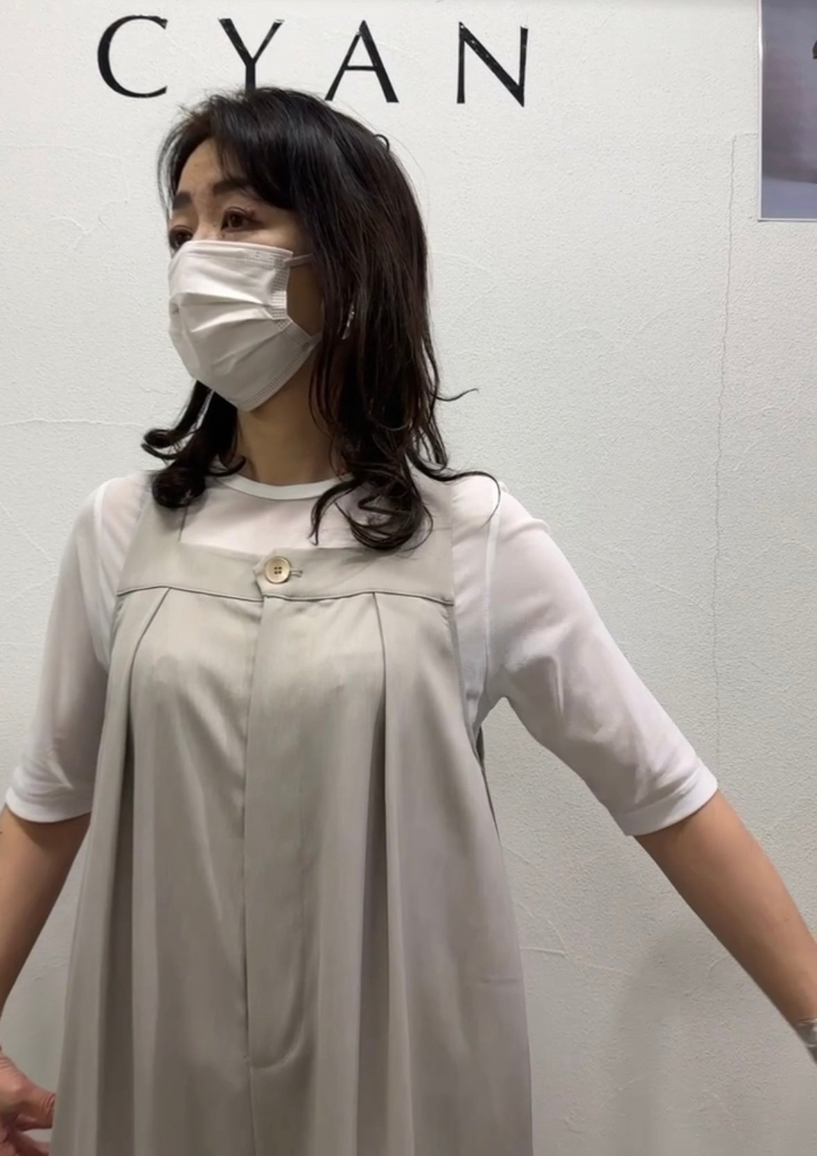 CYAN tokyo シアントーキョー 25春夏ご予約】 バックギャザー CYAN tokyo シアントーキョー 25春夏ご予約】 バックギャザー