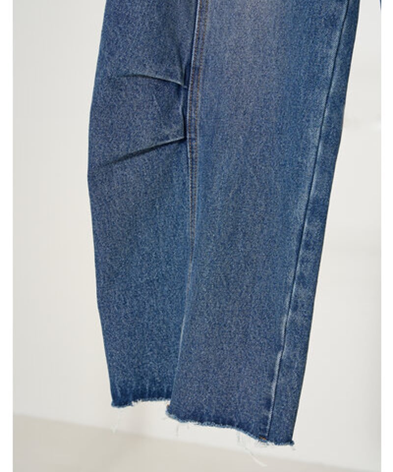 YENN イエン 25ss 春夏ご予約】 KNEE TUCK DENIM PT YENN イエン 25ss 春夏ご予約】 KNEE TUCK DENIM PT