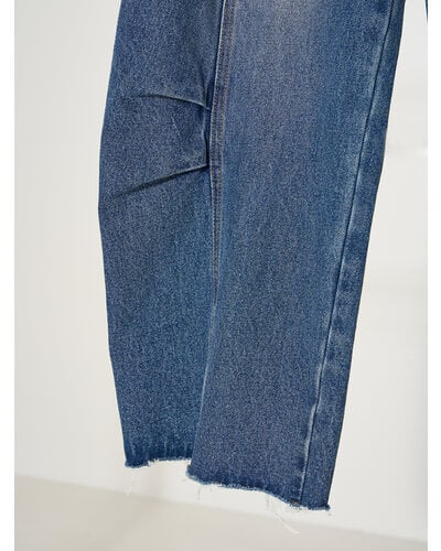 パンツ YENN / KNEE TUCK DENIM PT YENN YENN（イェン） ニータック デニムパンツ / レディース