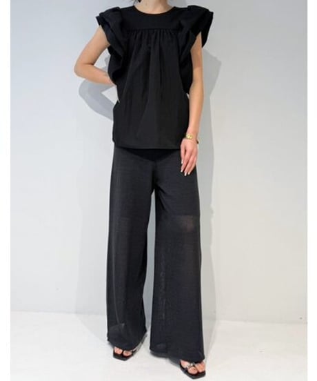 🔹ミュールご予約🔹　ペーパーヤーンニットpants M262- 33082 Mewl 26ss04