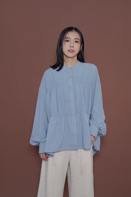 CYAN tokyo シアントーキョー 25秋冬ご予約】 シャーリングティアード CYAN tokyo シアントーキョー 25秋冬ご予約】 シャーリングティアード