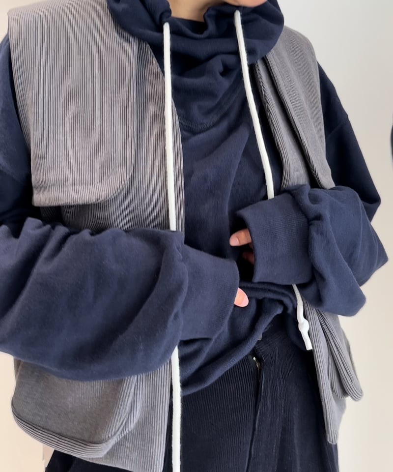 YENN イエン 24aw 秋冬ご予約】 FADED RIB VEST Y24 YENN イエン 24aw 秋冬ご予約】 FADED RIB VEST Y24