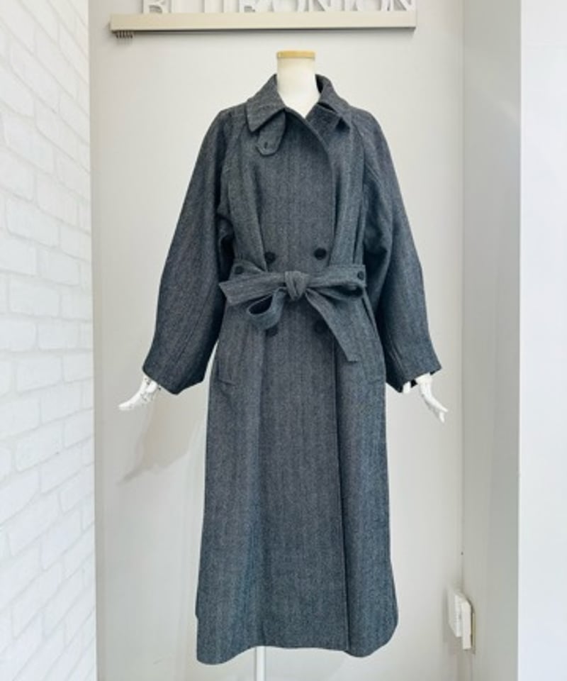 Burberry バーバリー ヘリンボーン チェスターコート 古着 80～90年代 バーバリー Burberry's SCOTTISH SAXONY