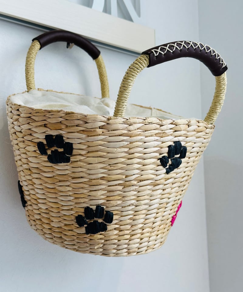 自由区　手刺繍かごバッグ　美品 自由区 かごバッグ 刺繍 花 レディース - メルカリ