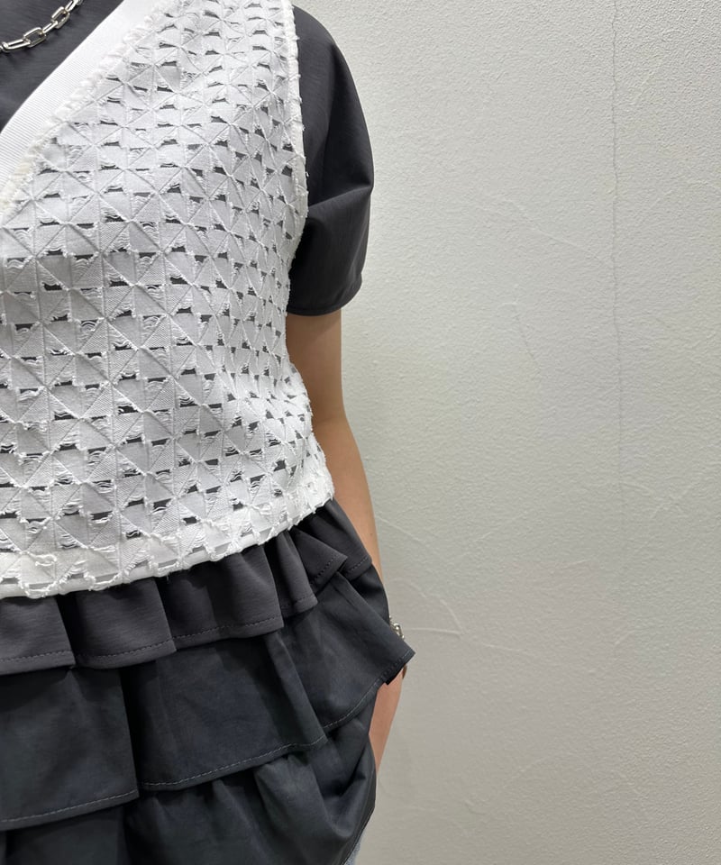 CYAN tokyo シアントーキョー 24春夏ご予約】 フリルレイヤー