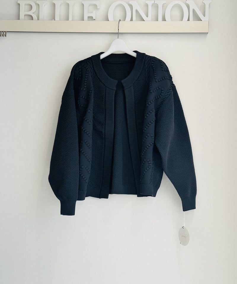 ハート柄ケーブルカーデ a42-029 | BlueOnionStore