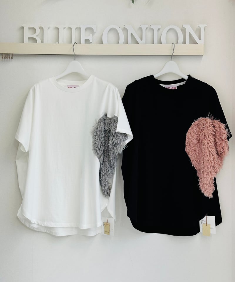 新品未使用　マルゴー　MARGAUX VINTAGE ハートフリンジTシャツ マルゴーヴィンテージ〉ハートフリンジT 2025☆ | s.cute 青森店