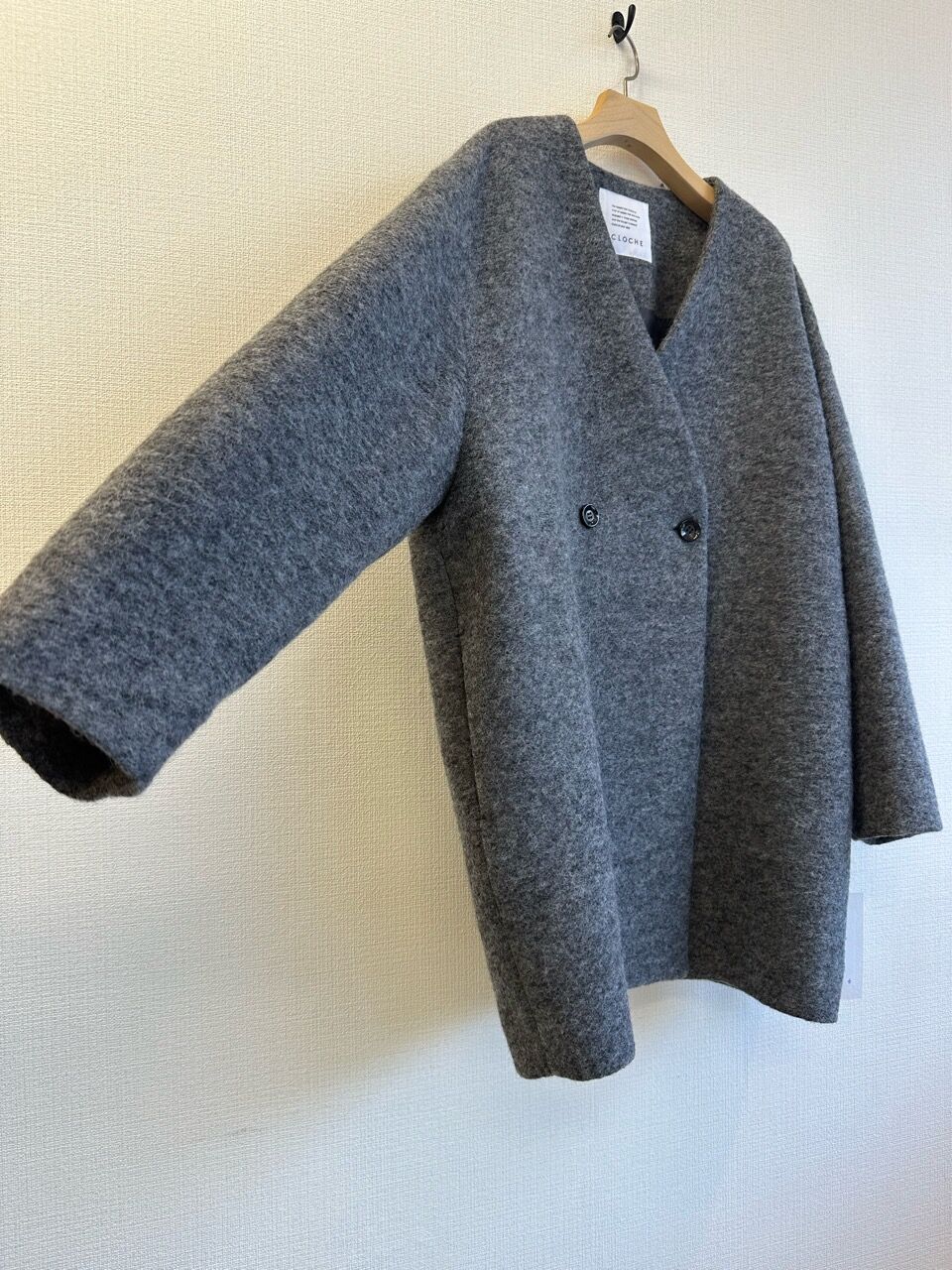 CLOCHE クロッシェ 23秋冬ご予約】 スライバーコート 350-84017 CLOCHE クロッシェ 23秋冬ご予約】 スライバーコート 350-84017