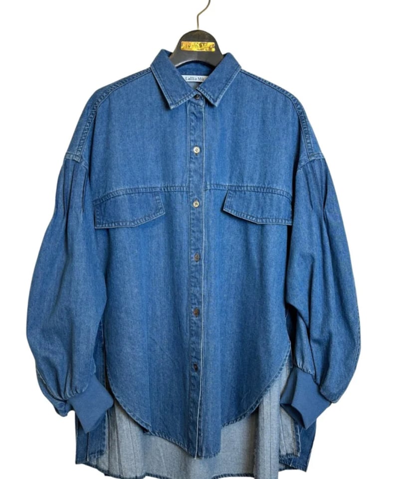 ピンタックプリーツデニムシャツ 2413610 | BlueOnionStore ピンタックプリーツデニムシャツ 2413610 | BlueOnionStore