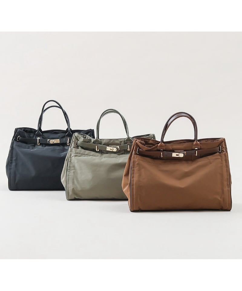 ☆オトク早割ご予約☆ PL BELTED TOTE L ポリエステルベルテッドトート 